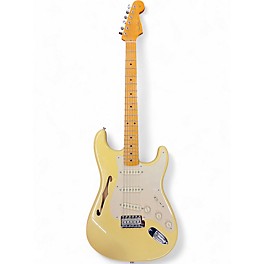 Used Fender Eric Johnson Thinline Stratocaster Vintage Blonde Hollow Body Electric Guitar