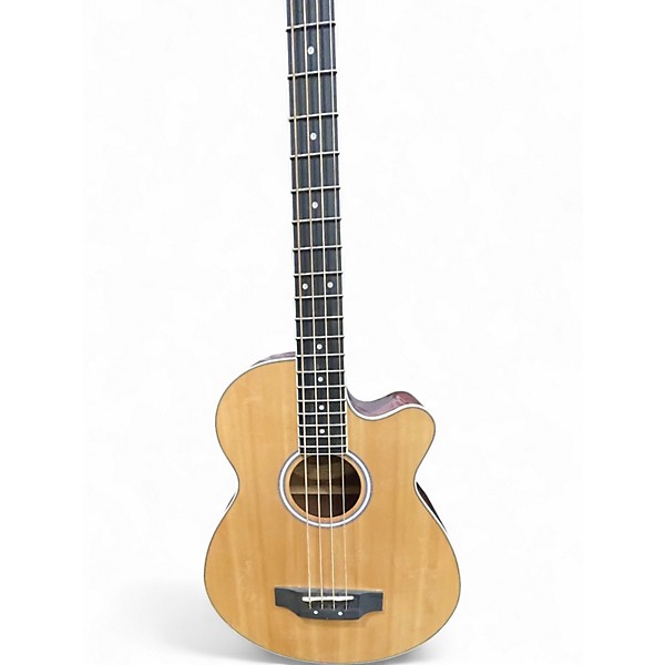 Used Washburn AB5KA Natural Acoustic Bass Guitar