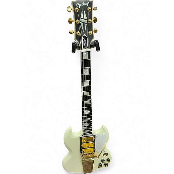 Used Epiphone Inspired by Gibson SG Custom Classic White Solid Body Electric Guitar