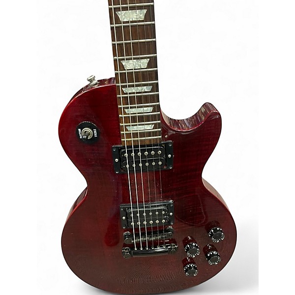 Used Gibson Les Paul Studio Trans Red Solid Body Electric Guitar