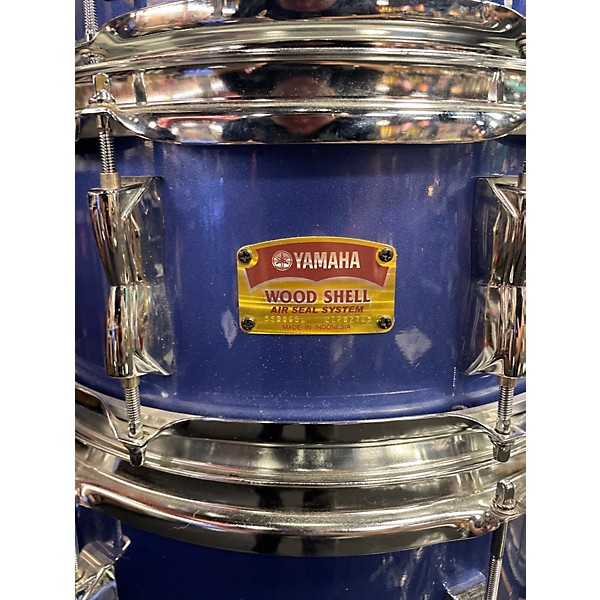 Used Yamaha 5 Piece STAGE CUSTOM ADVANTAGE Blue Drum Kit