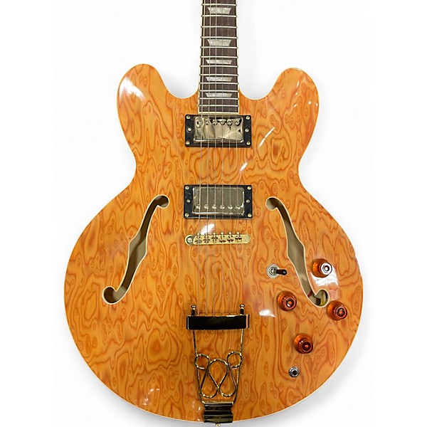 Used Cozart Semi Hollow Natural Hollow Body Electric Guitar