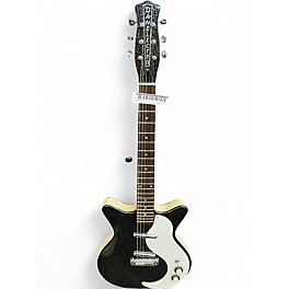 Used Danelectro Stock '59 Black Sparkle Solid Body Electric Guitar