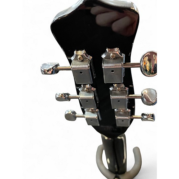 Used Danelectro Stock '59 Black Sparkle Solid Body Electric Guitar