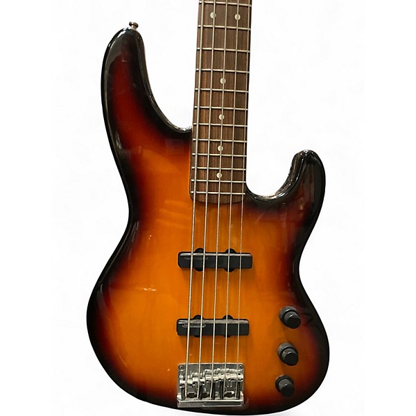 Used Fender Jazz Bass Plus V Sunburst Electric Bass Guitar