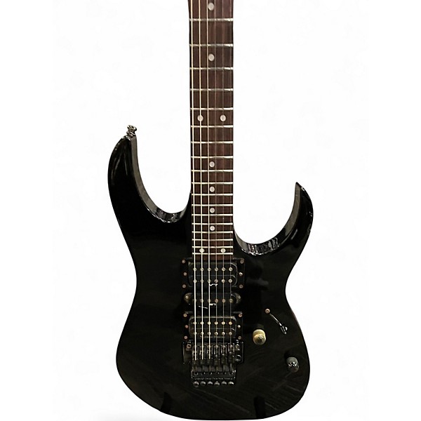 Vintage 1992 Ibanez RG570 Black Solid Body Electric Guitar