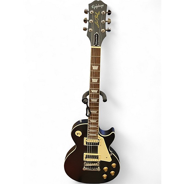 Used Epiphone Les Paul Traditional Pro IV WORN EBONY Solid Body Electric Guitar