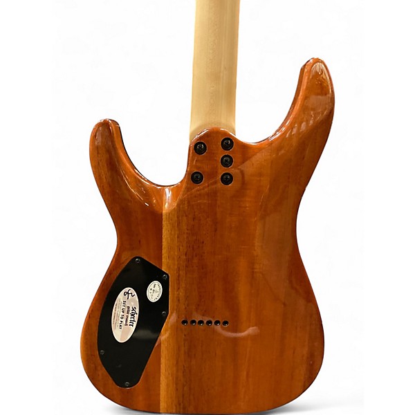 Used Schecter Guitar Research CR6 BURL Solid Body Electric Guitar