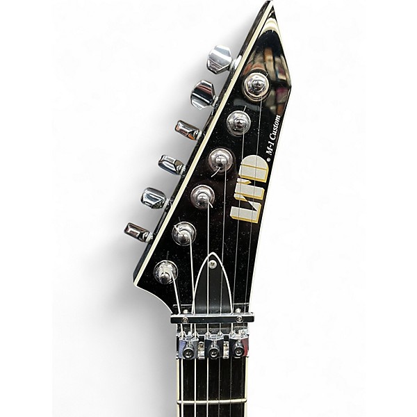 Used ESP LTD M1 Custom 1987 Reissue Black Solid Body Electric Guitar