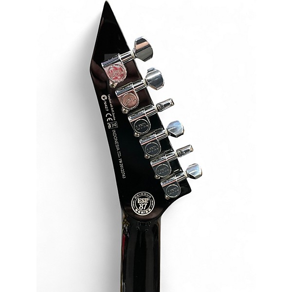 Used ESP LTD M1 Custom 1987 Reissue Black Solid Body Electric Guitar