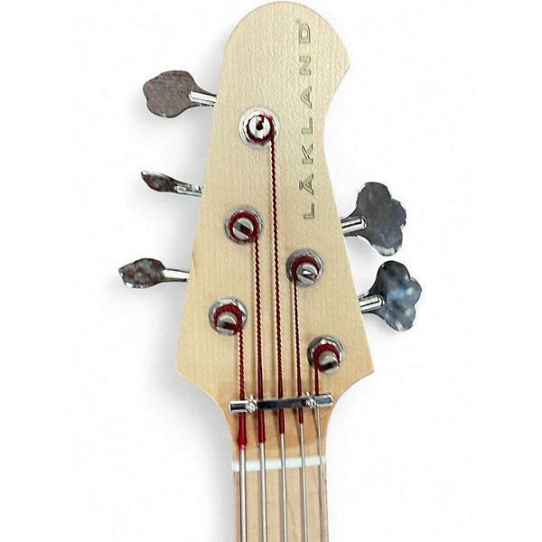 Used Lakland USA Series 55-94 Deluxe 5 String Purple Electric Bass Guitar