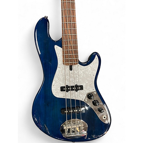 Used Lakland USA Series Darryl Jones Signature Trans Blue Electric Bass Guitar