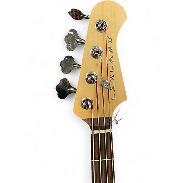 Used Lakland USA Series Darryl Jones Signature Trans Blue Electric Bass Guitar