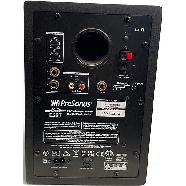Used PreSonus Eris E5 BT Powered Monitor