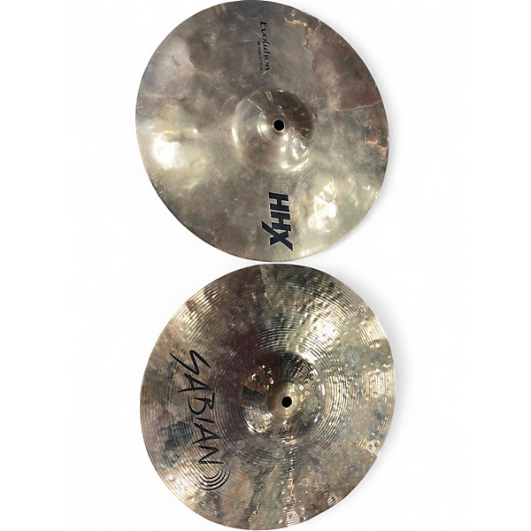 Used SABIAN 13in HHX EVOLUTION HI HATS Cymbal