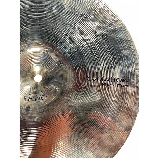 Used SABIAN 13in HHX EVOLUTION HI HATS Cymbal