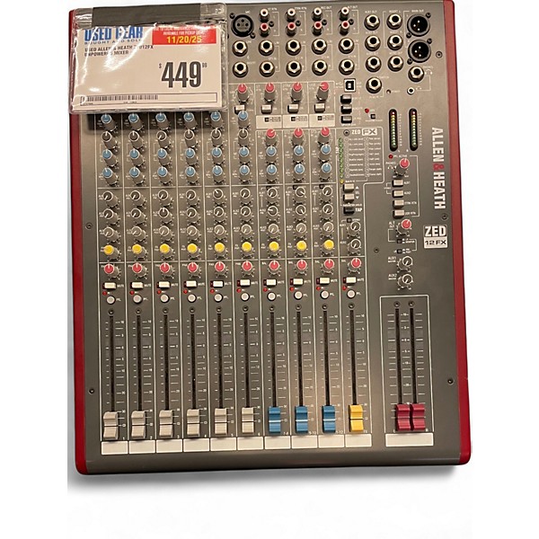 Used Allen & Heath ZED12FX Unpowered Mixer