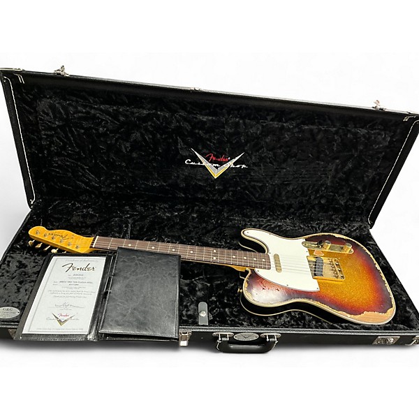 Used 2022 Fender 1962 Tele Custom HREL Sparkleburst Solid Body Electric Guitar