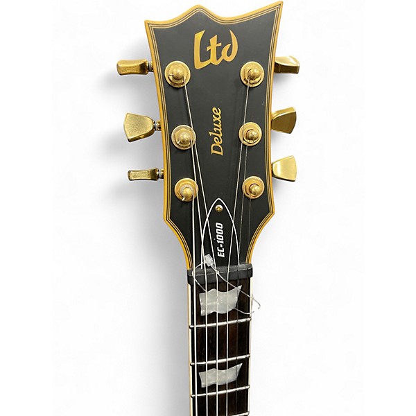 Used ESP EC1000 Deluxe Black Solid Body Electric Guitar