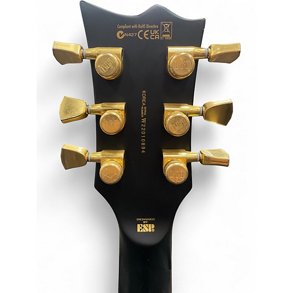 Used ESP EC1000 Deluxe Black Solid Body Electric Guitar