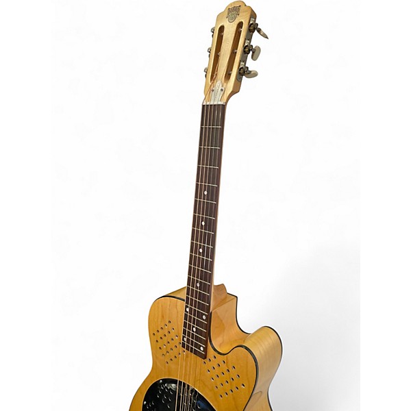 Used Dobro d90 Natural Acoustic Guitar