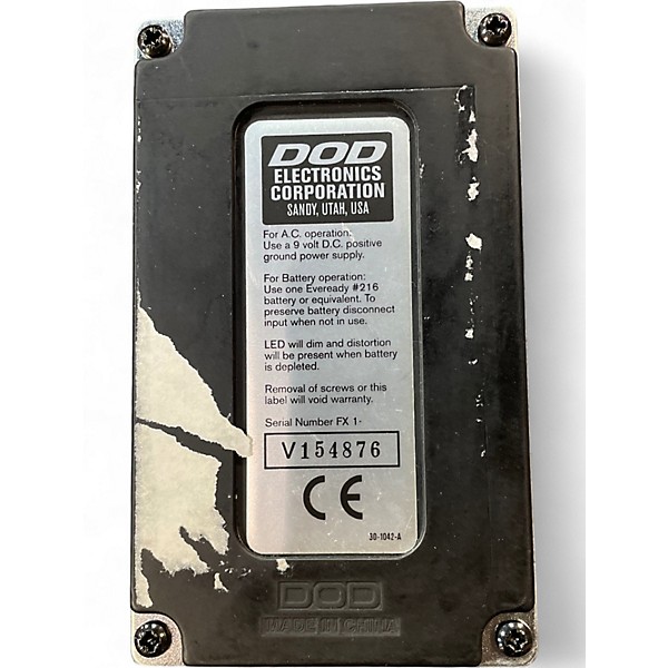 Used DOD FX 102 MYSTIC OVERDRIVE Effect Pedal