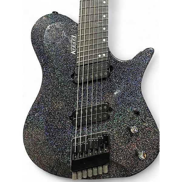Used Kiesel Zeus Rainbow Sparkle Solid Body Electric Guitar