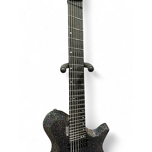 Used Kiesel Zeus Rainbow Sparkle Solid Body Electric Guitar