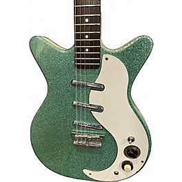 Used Danelectro DC-3 Metallic Green Solid Body Electric Guitar