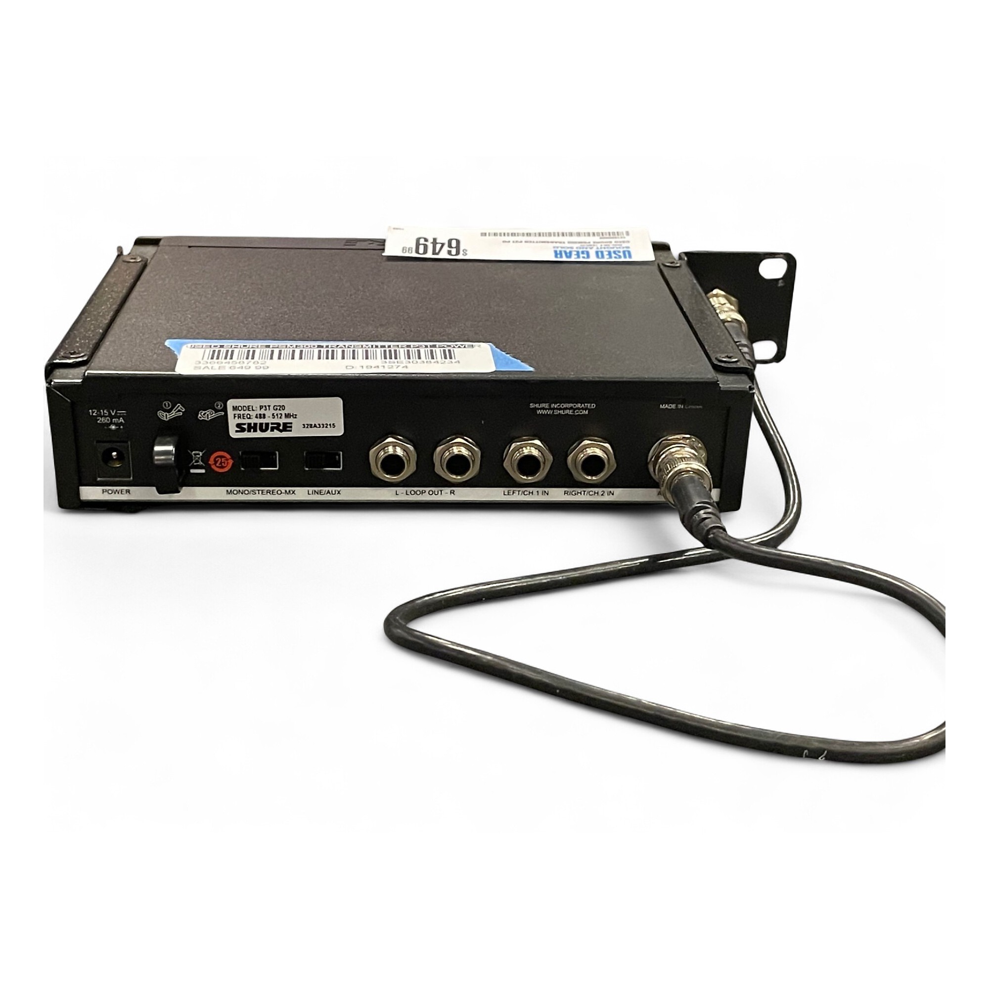 配信機器・PA機器・レコーディング機器 SHURE PSM300 Transmitter P3T Used Shure PSM300 transmitter P3T Power Amp | Guitar Center