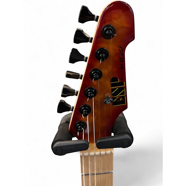 Used 2020 ESP ESP USA Custom MII Hardtail Amber Cherry Sunburst Solid Body Electric Guitar