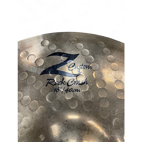 Used Zildjian 16in Z Custom Rock Crash Cymbal