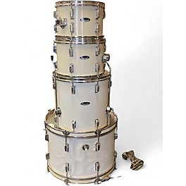 Used 1979 Reuther 4 Piece DRUM KIT WHITE Drum Kit