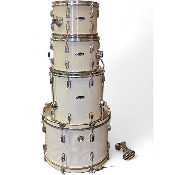 Used 1979 Reuther 4 Piece DRUM KIT WHITE Drum Kit