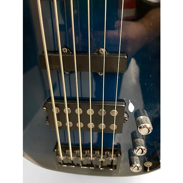 Used Carvin LB76 Blue Burst Electric Bass Guitar