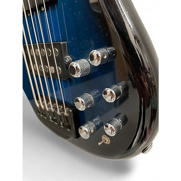 Used Carvin LB76 Blue Burst Electric Bass Guitar