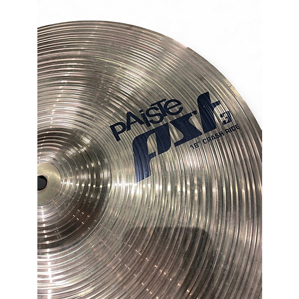 Used Paiste 18in PST3 Crash Ride Cymbal