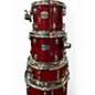 Used Yamaha 5 Piece Stage Custom Candy Apple Red Drum Kit
