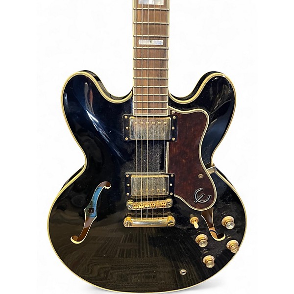 Used Epiphone Sheraton Pro II Black Hollow Body Electric Guitar