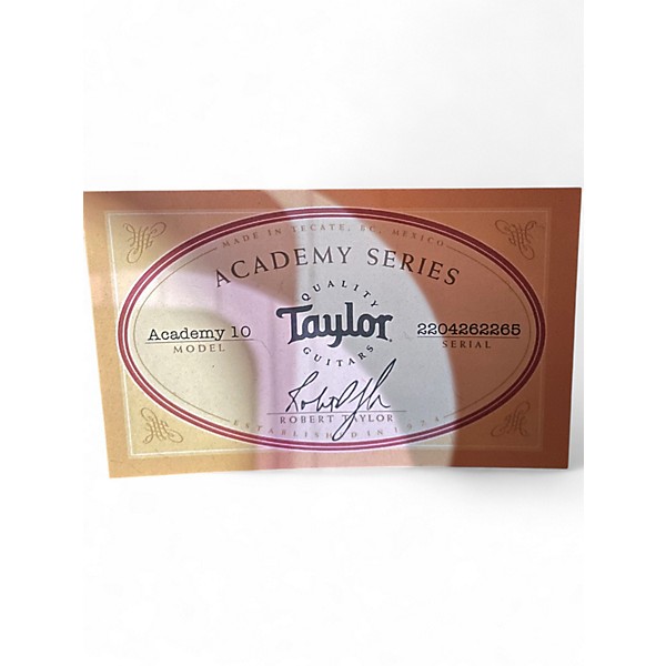 Used Taylor Academy 10 Natural Acoustic Guitar