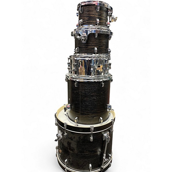 Used Ludwig 5 Piece Backbeat Elite Black Drum Kit