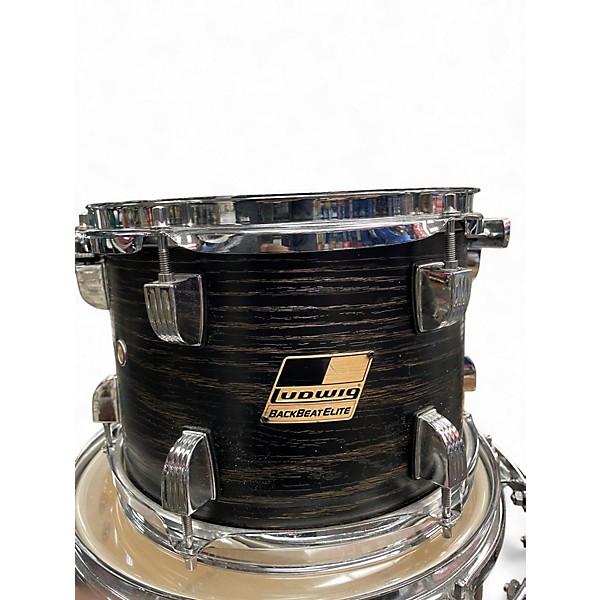 Used Ludwig 5 Piece Backbeat Elite Black Drum Kit
