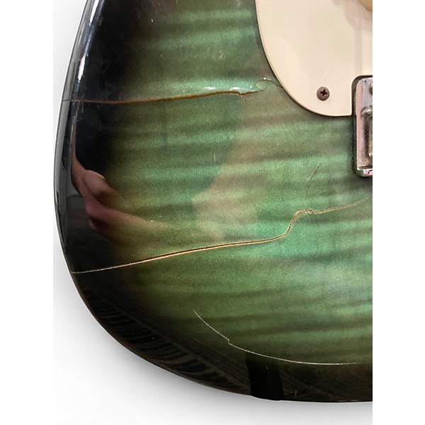 Used Fender FOTO FLAME GREEN BURST Solid Body Electric Guitar