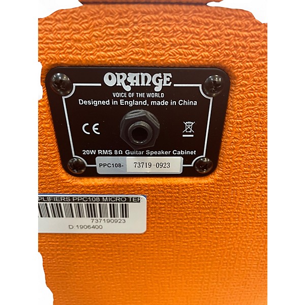 Used Orange Amplifiers PPC108 Micro Terror 1X8 Guitar Cabinet