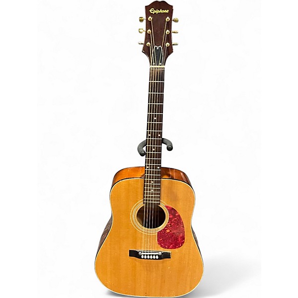 Used Epiphone FT-140 Natural Acoustic Electric Guitar