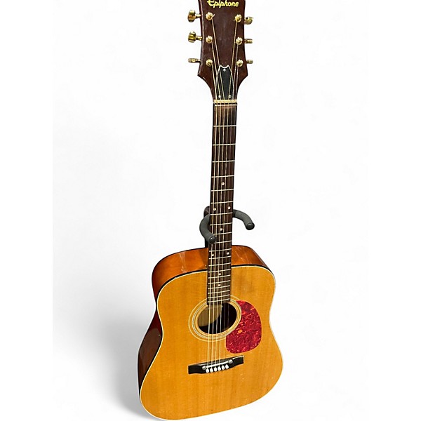 Used Epiphone FT-140 Natural Acoustic Electric Guitar