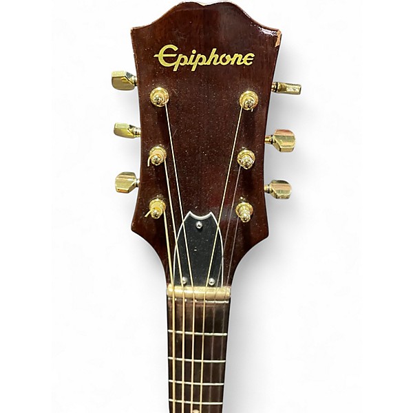 Used Epiphone FT-140 Natural Acoustic Electric Guitar