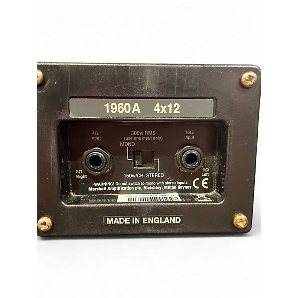 Used Marshall 1960A 300W 4x12 Stereo Slant Guitar Cabinet