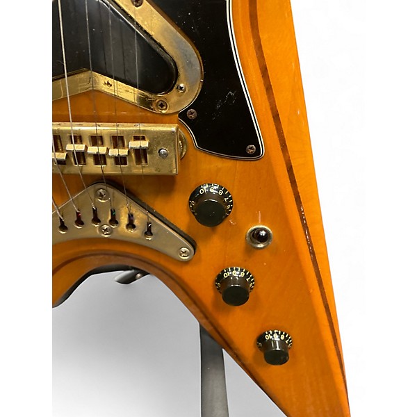 Vintage 1980 Gibson Flying V2 Natural Solid Body Electric Guitar