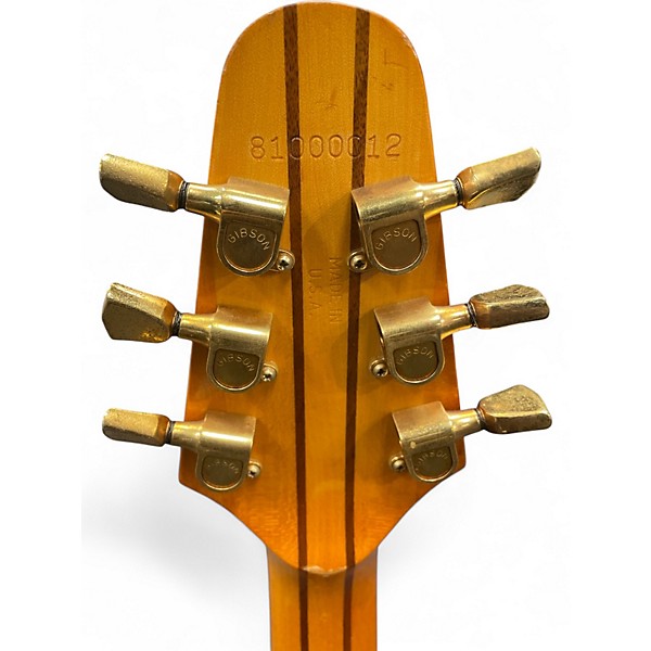 Vintage 1980 Gibson Flying V2 Natural Solid Body Electric Guitar